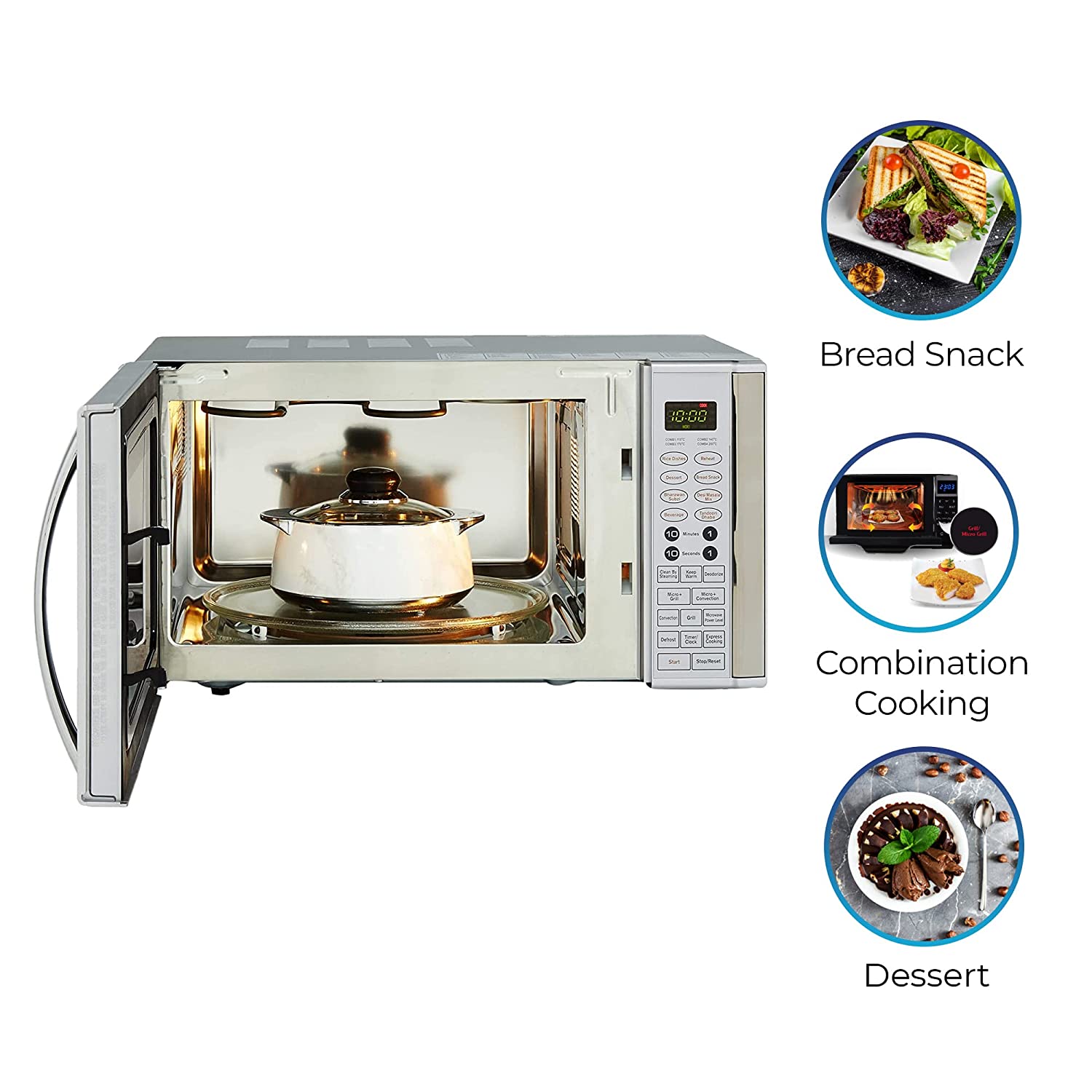 IFB 30 L Convection Microwave Oven (30SC4, Metallic Silver, with Starter Kit) IFB 30 L Convection Microwave Oven (30SC4, Metallic Silver, with Starter Kit)